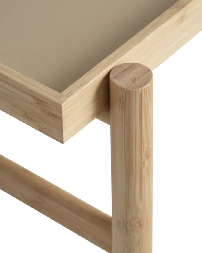 Natural Wood And Bamboo Side Table - Furniture And MirrorsFurniture And Mirrors - Lulu Loves Home