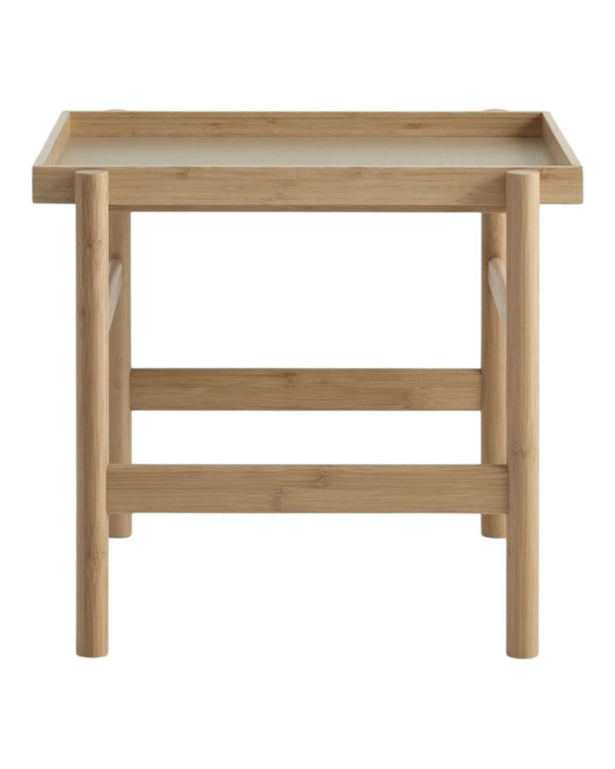 Natural Wood And Bamboo Side Table - Furniture And MirrorsFurniture And Mirrors - Lulu Loves Home