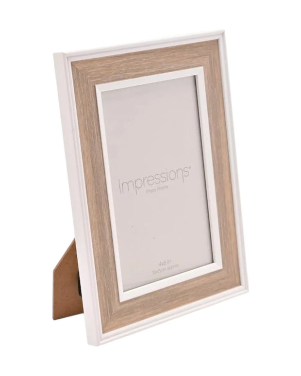 Natural Wood And White Effect Photo Frame - Photo FramesPhoto Frames - Lulu Loves Home
