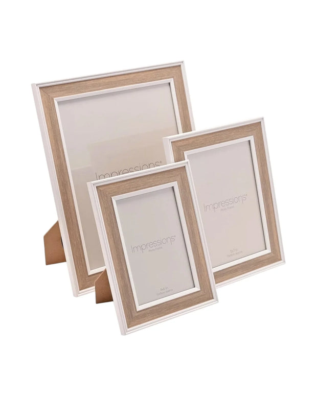 Natural Wood And White Effect Photo Frame - Photo FramesPhoto Frames - Lulu Loves Home