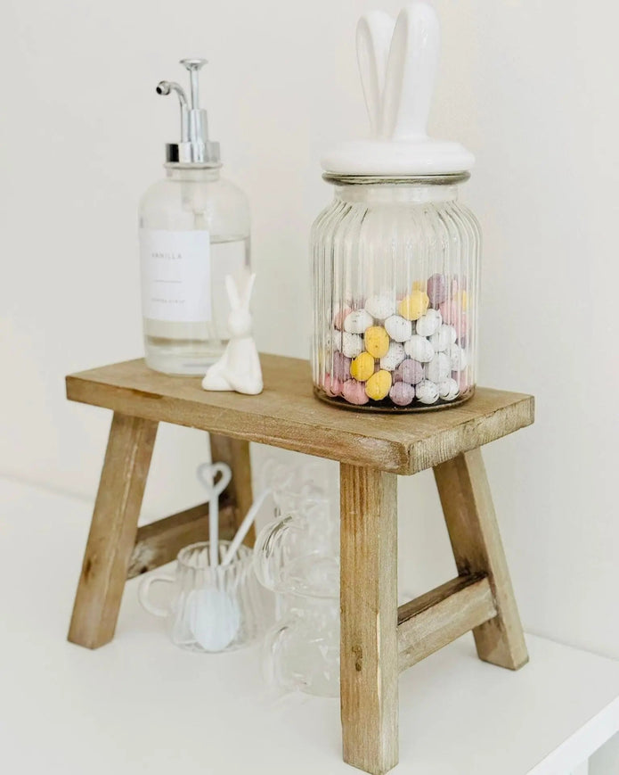 Natural Wooden Rustic Display Bench – Small or Large - Home DecorHome Decor - Lulu Loves Home