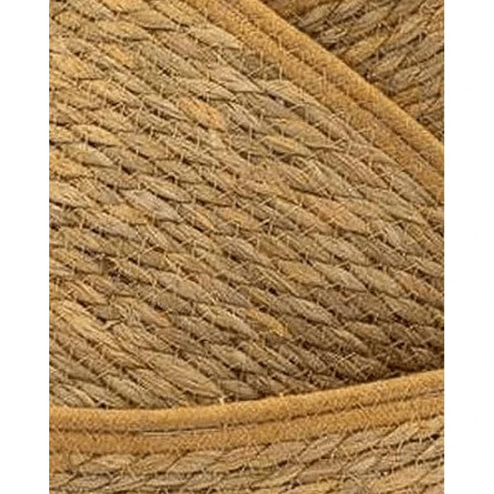 Natural woven rope basket with handles, ideal for home decor storage, by Satchville.
