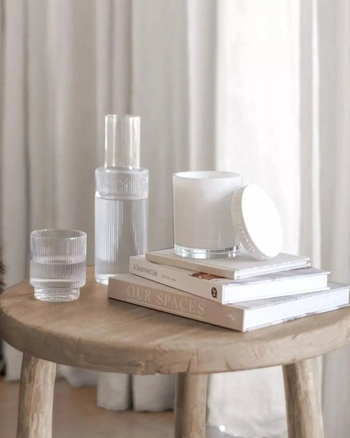 Naturals Luxury Glass Lidded Candle - Blood Orange And Pomelo - CandlesCandles - Lulu Loves Home