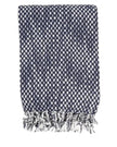 Navy Blue Raindrop Effect Blanket Throw - Soft FurnishingsSoft Furnishings - Lulu Loves Home