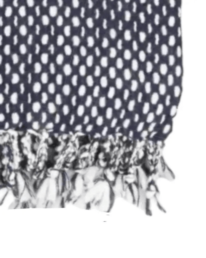 Navy Blue Raindrop Effect Blanket Throw - Soft FurnishingsSoft Furnishings - Lulu Loves Home