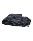 Navy Woven Cotton Stab Stitch Throw - Soft FurnishingsSoft Furnishings - Lulu Loves Home