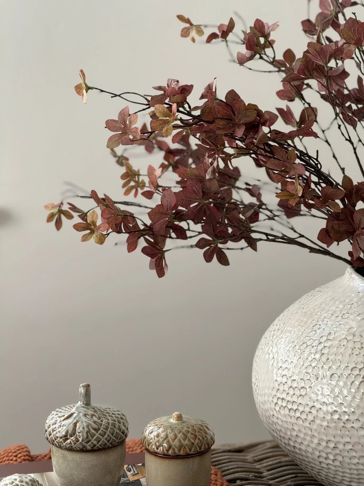 Neutral Ceramic Acorn Storage Pot – Decorative Storage Jar & Nature - Inspired Home Accessory - Seasonal Decor - AutumnSeasonal Decor - Autumn - Lulu Loves Home