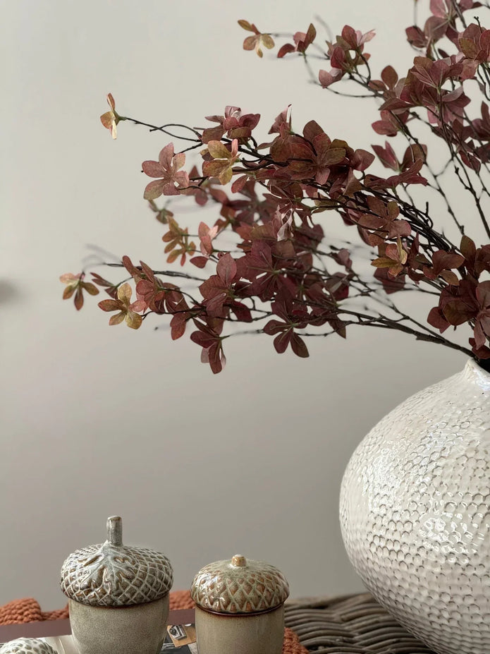 Neutral Ceramic Acorn Storage Pot – Decorative Storage Jar & Nature - Inspired Home Accessory - Seasonal Decor - AutumnSeasonal Decor - Autumn - Lulu Loves Home