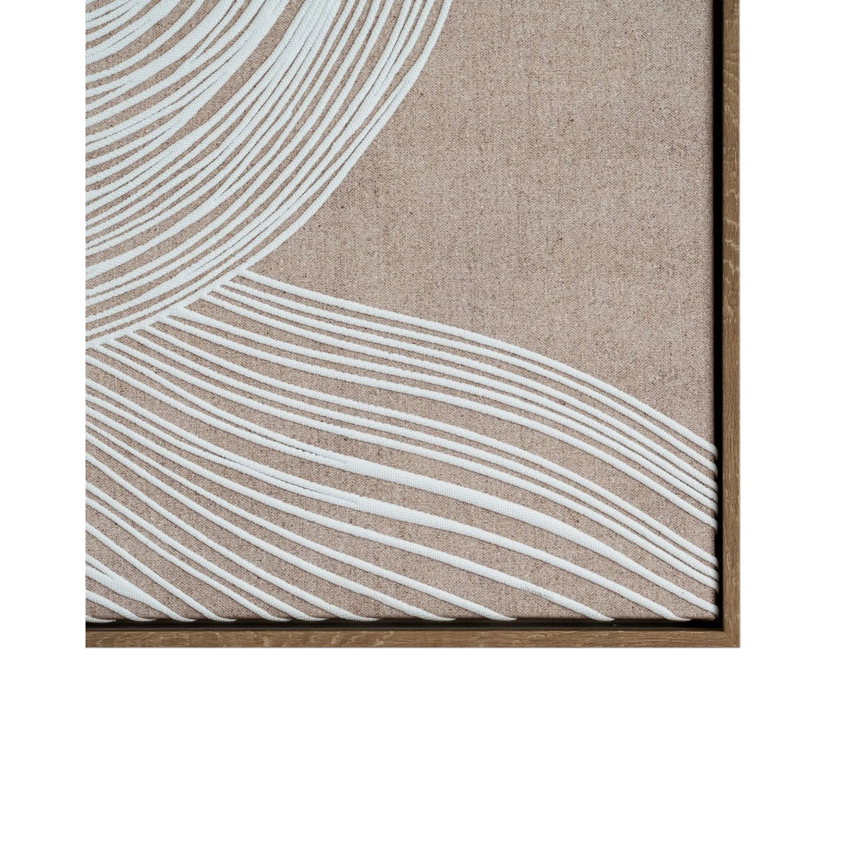 Neutral Clayre Line framed canvas wall art by Hill Interiors featuring a stylish, modern design for home decor.
