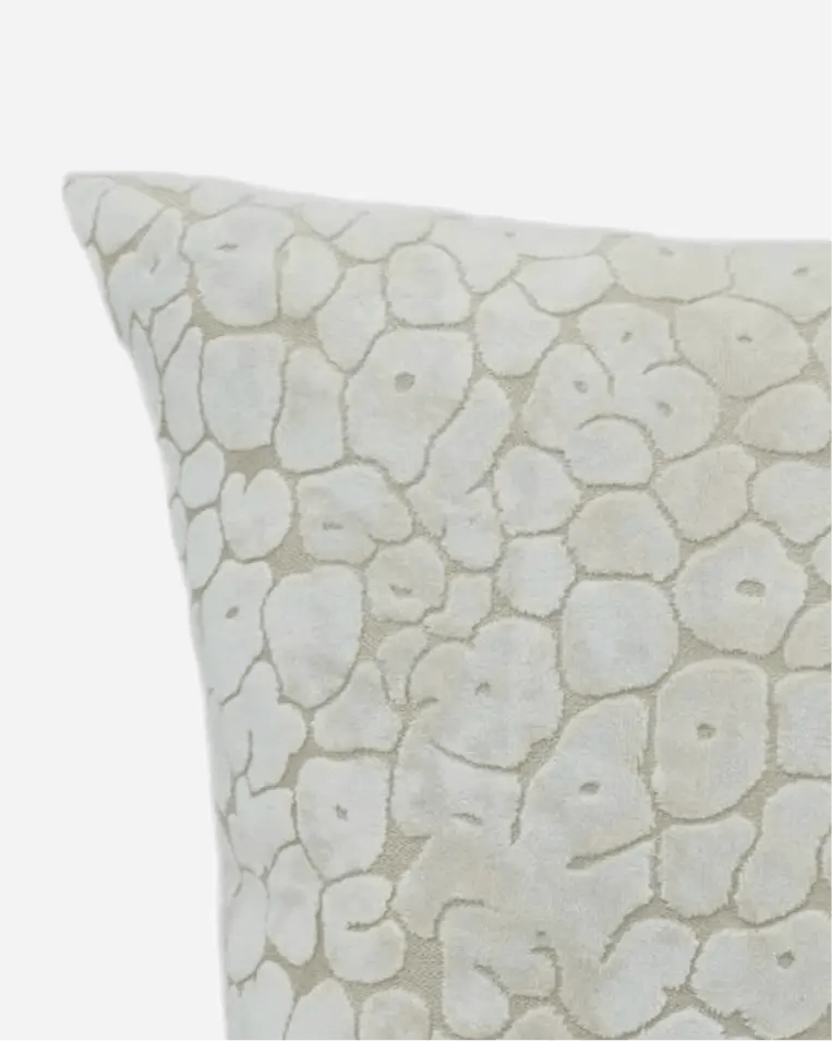 Neutral Cream Leopard Cut Velvet Cushion Cover - Soft FurnishingsSoft Furnishings - Lulu Loves Home