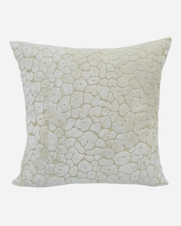 Neutral Cream Leopard Cut Velvet Cushion Cover - Soft FurnishingsSoft Furnishings - Lulu Loves Home