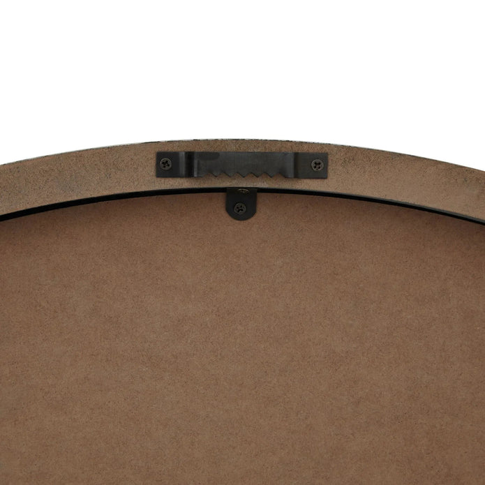 Neutral Embossed Large Round Glass Wall Clock PRE ORDER FOUR WEEK DELIVERY - Furniture And MirrorsFurniture And Mirrors - Lulu Loves Home