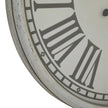 Neutral Embossed Large Round Glass Wall Clock PRE ORDER FOUR WEEK DELIVERY - Furniture And MirrorsFurniture And Mirrors - Lulu Loves Home