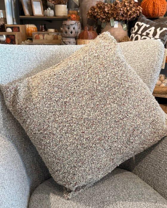 Neutral Large Boucle Cushion - Soft FurnishingsSoft Furnishings - Lulu Loves Home