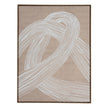 Neutral Lunora Line framed canvas print, modern wall art by Hill Interiors featuring abstract design on a neutral background.