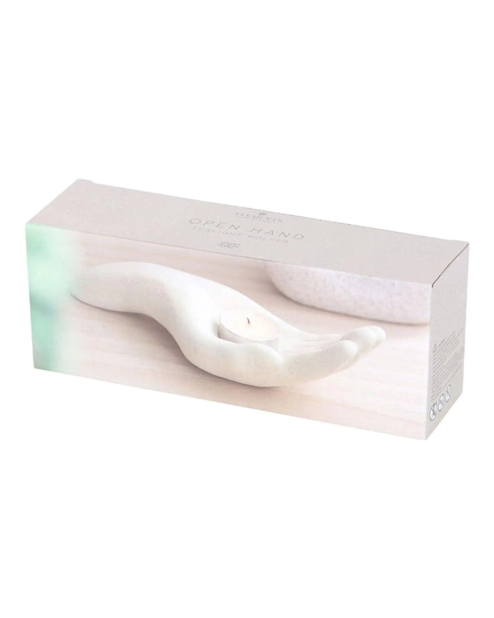 Neutral Open Hand Tealight Holder - Home DecorHome Decor - Lulu Loves Home