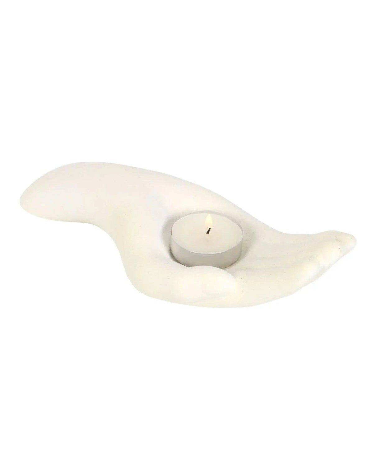 Neutral Open Hand Tealight Holder - Home DecorHome Decor - Lulu Loves Home