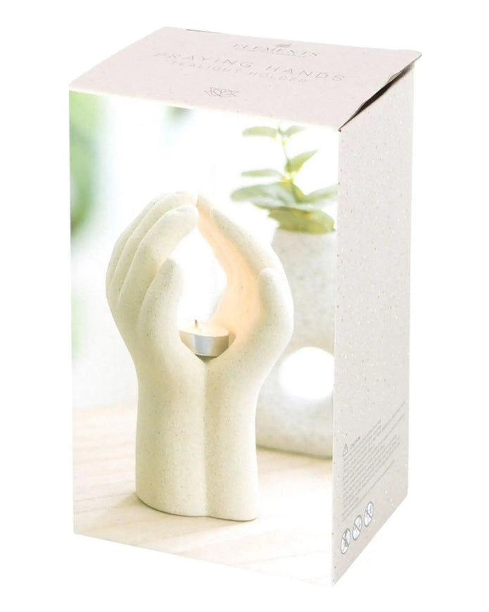 Neutral Praying Hands Tealight Holder - Home DecorHome Decor - Lulu Loves Home