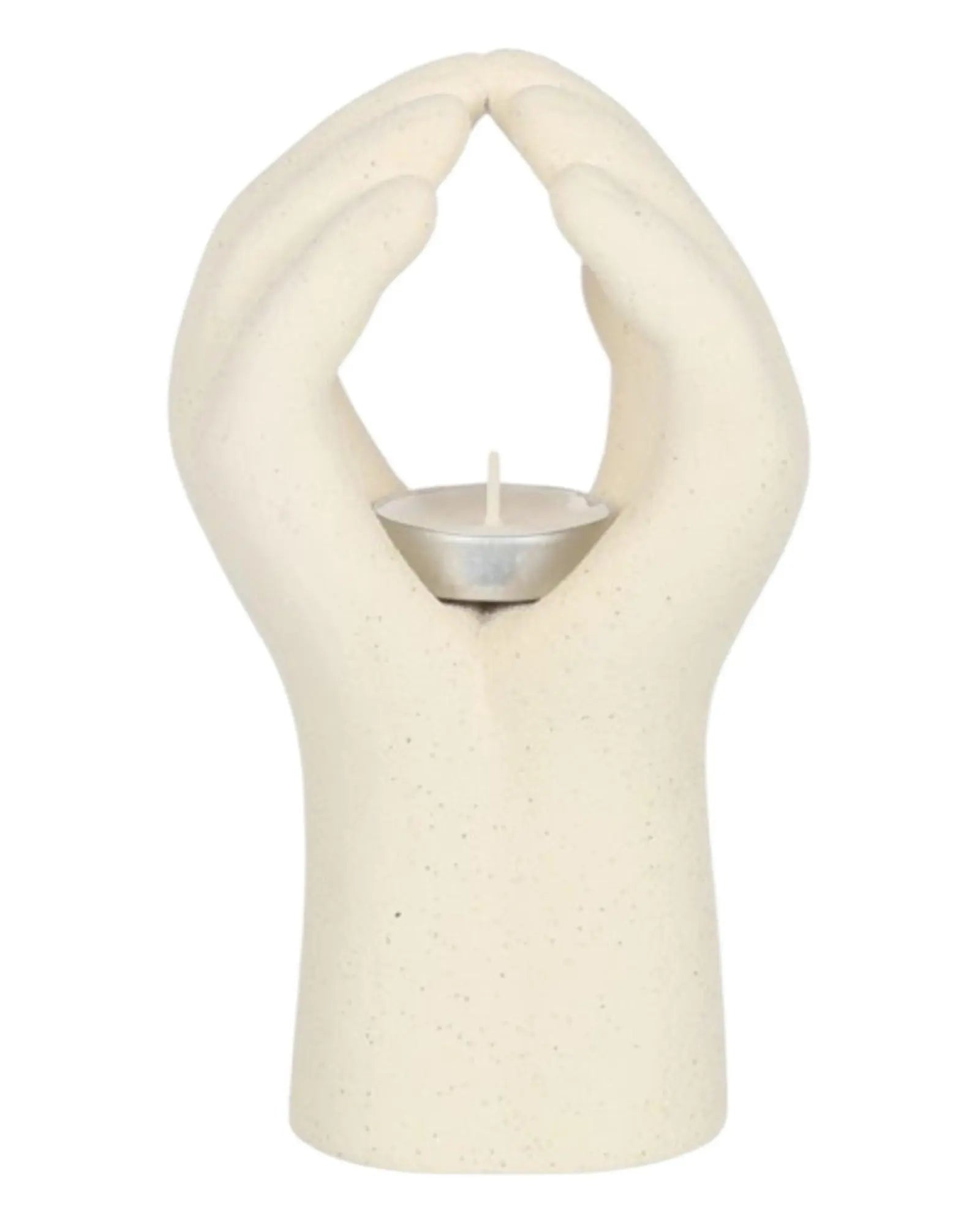 Neutral Praying Hands Tealight Holder - Home DecorHome Decor - Lulu Loves Home