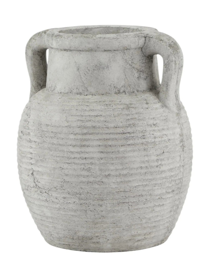 Neutral Stone Amphora Vase - VasesVases - Lulu Loves Home