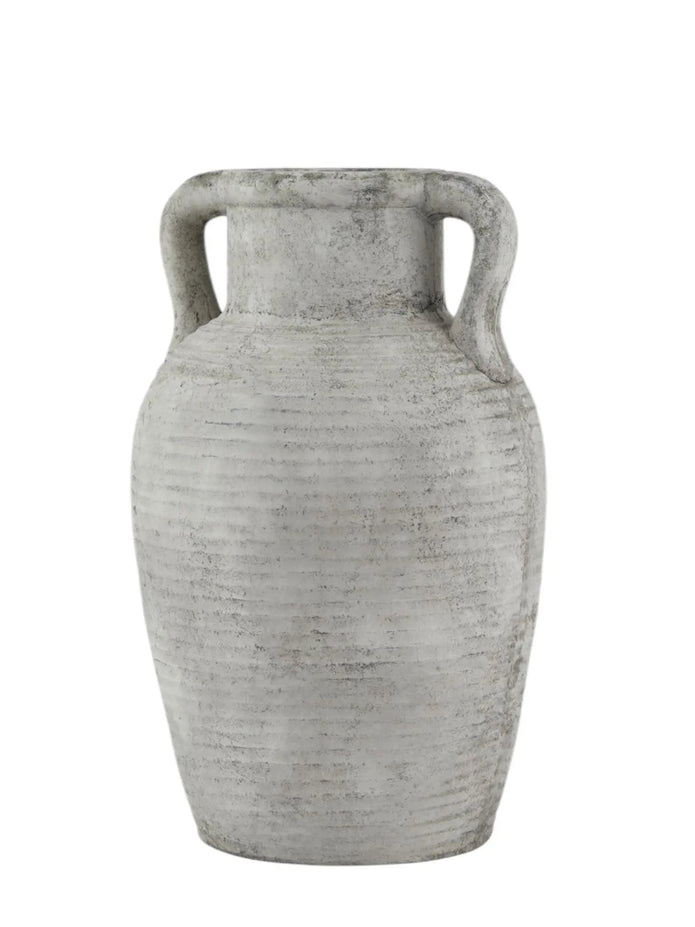 Neutral Stone Amphora Vase - VasesVases - Lulu Loves Home