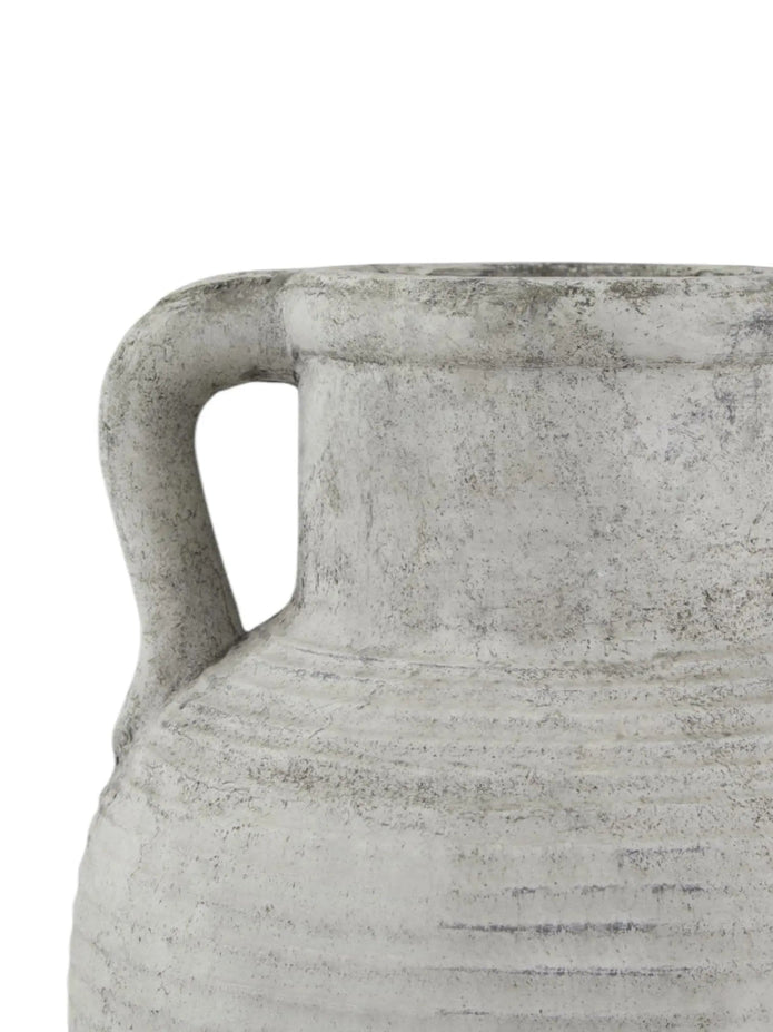 Neutral Stone Amphora Vase - VasesVases - Lulu Loves Home