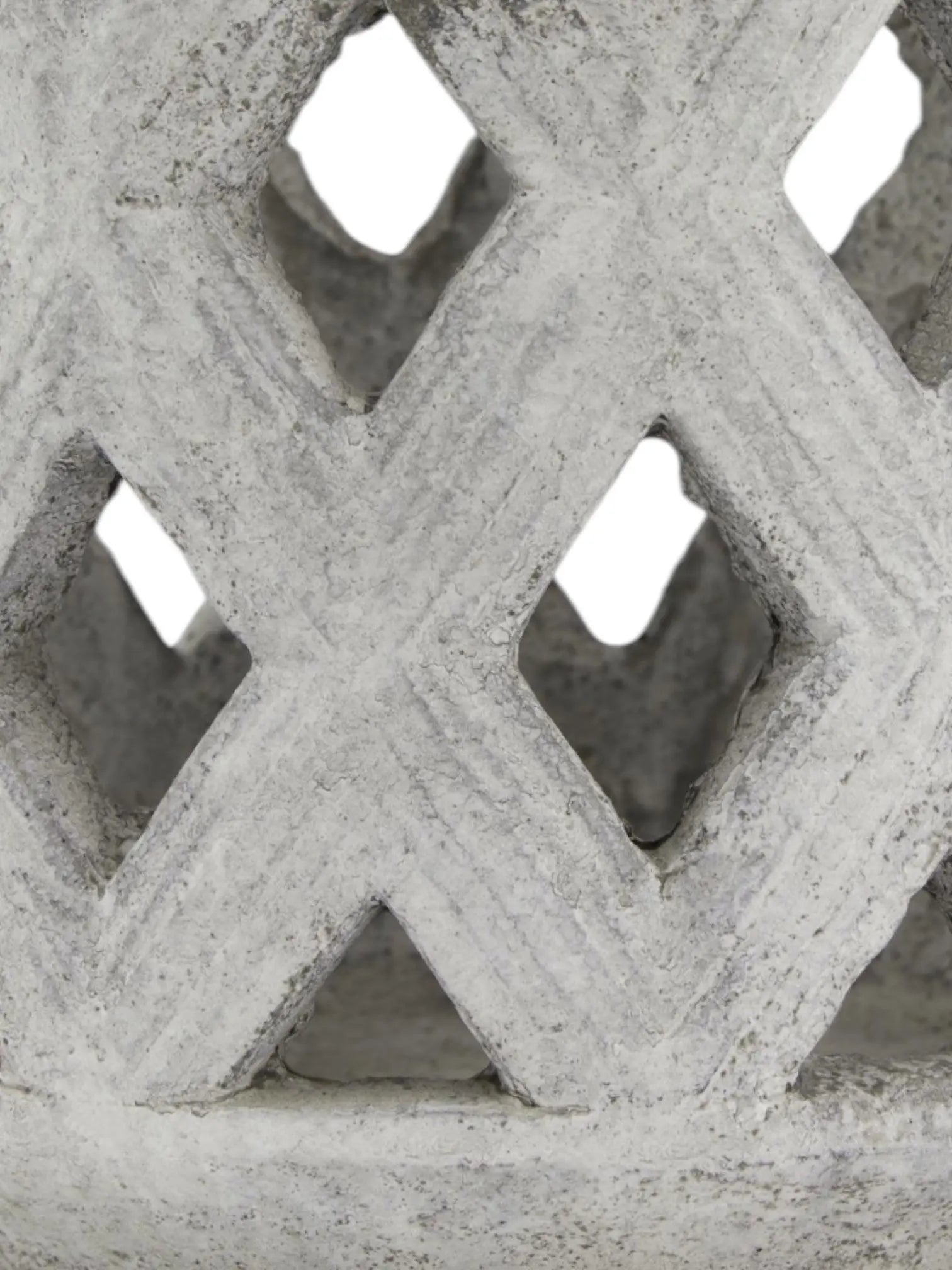 Neutral Stone Lattice Hurricane Lantern - Home DecorHome Decor - Lulu Loves Home