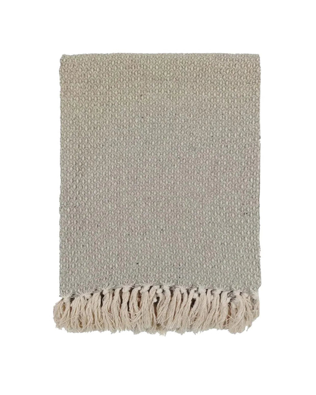 Neutral Taupe Dot Design Pattern Recycled Yarn Blanket Throw - Soft FurnishingsSoft Furnishings - Lulu Loves Home