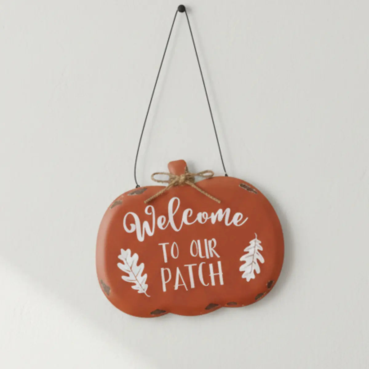 Welcome To Our Patch Pumpkin, close-up product detail