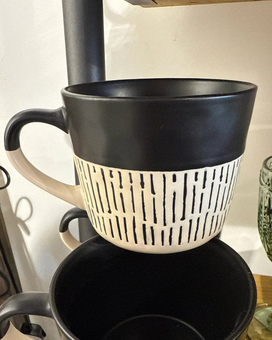 Nicola Spring Black Mug - Kitchen & DiningKitchen & Dining - Lulu Loves Home
