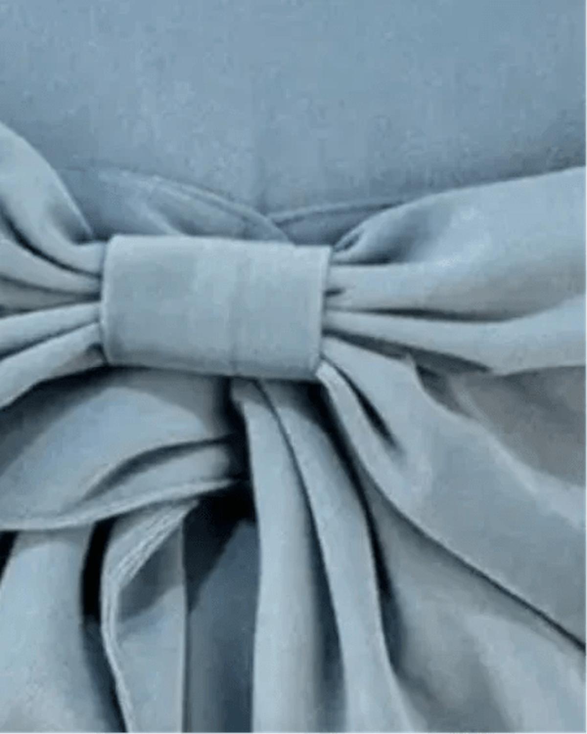 Ocean Blue Velvet Cushion Cover With Bow - Soft FurnishingsSoft Furnishings - Lulu Loves Home