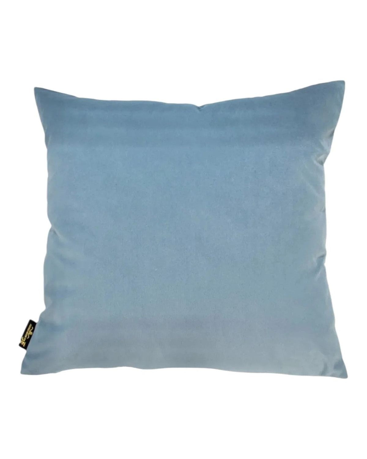 Ocean Blue Velvet Cushion Cover With Bow - Soft FurnishingsSoft Furnishings - Lulu Loves Home
