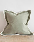 Olive Green And Cream Scalloped Edge Cushion Cover - Soft FurnishingsSoft Furnishings - Lulu Loves Home