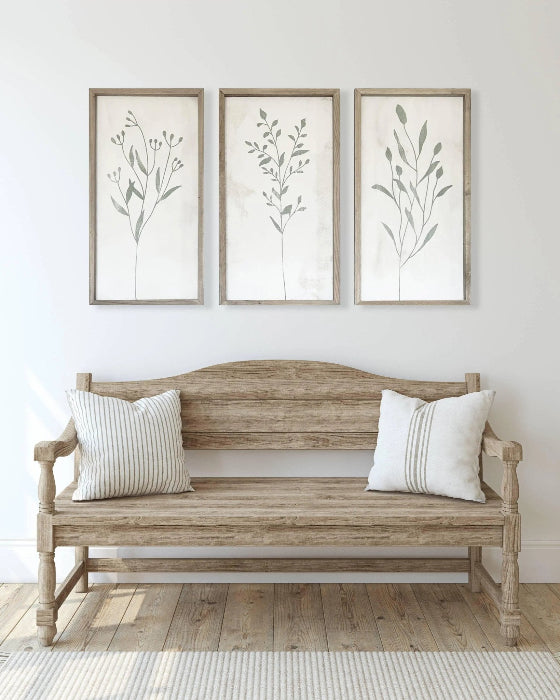 Olive Green Botanical Wood Framed Wall Art Prints - PRE ORDER UP TO SIX WEEK DELIVERY TIME - Posters, Prints, & Visual ArtworkPosters, Prints, & Visual Artwork - Lulu Loves Home