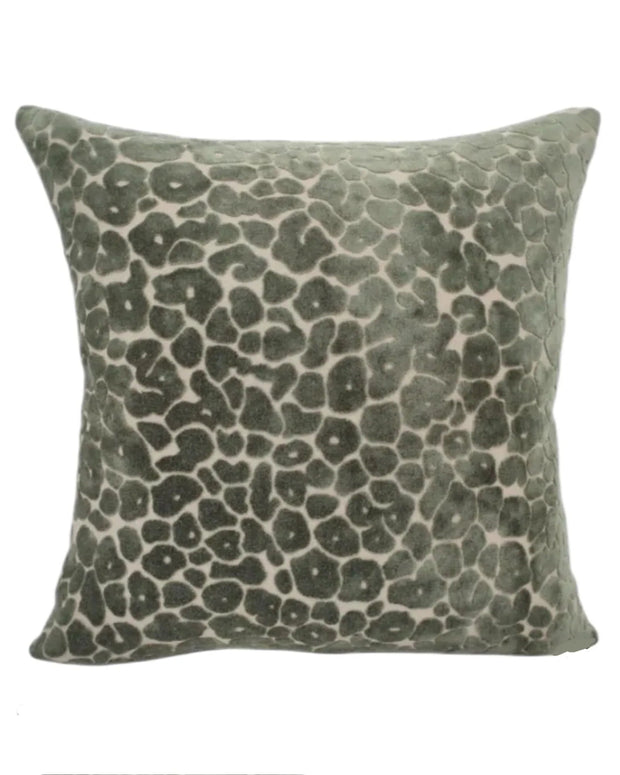 Olive Green Leopard Velvet Cushion Cover - Soft FurnishingsSoft Furnishings - Lulu Loves Home