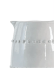 Organic White Ceramic Beaded Jug - VasesVases - Lulu Loves Home