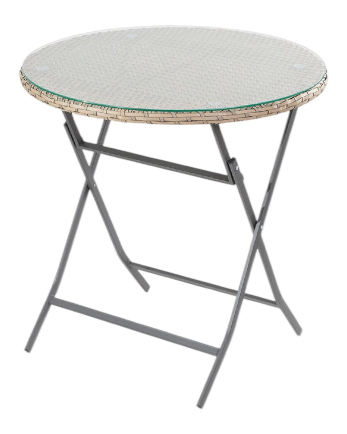 Pacific Lifestyle Ltd rattan bistro garden furniture set with sofa, chair, and table in natural finish, outdoor patio furniture.