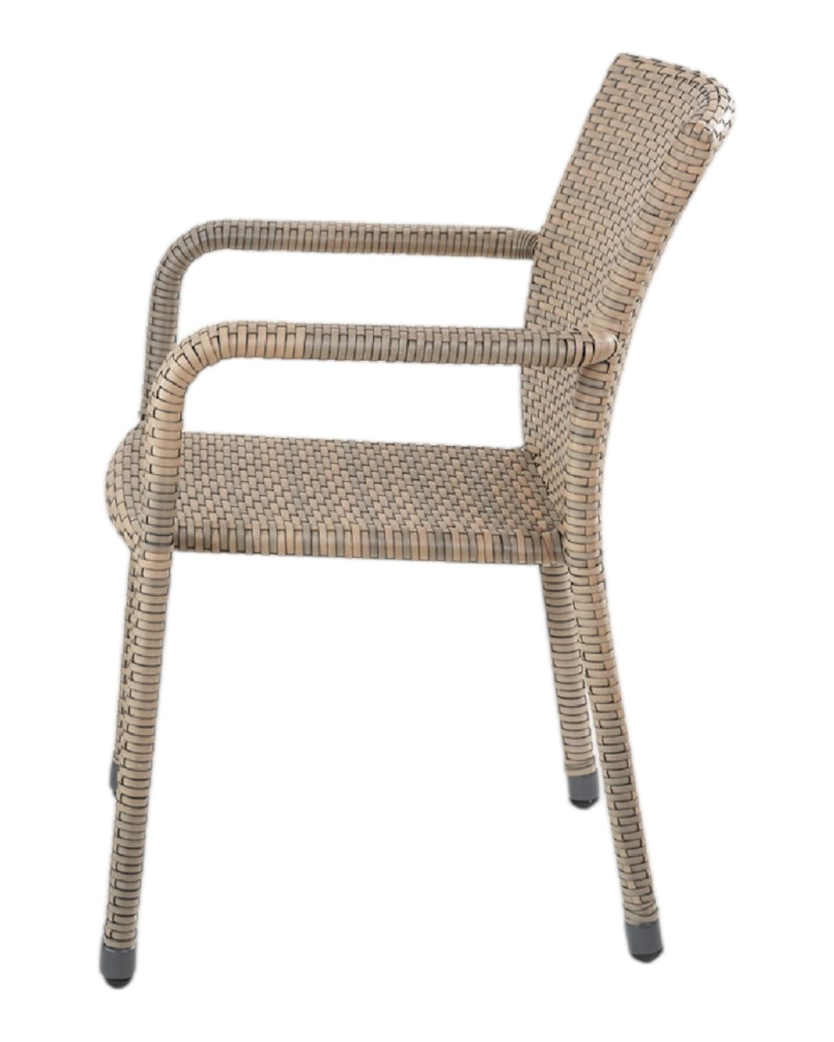 Rattan bistro garden furniture set with chair and table in natural finish, stylish outdoor patio furniture by Pacific Lifestyle Ltd