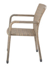 Rattan bistro garden furniture set with chair and table in natural finish, stylish outdoor patio furniture by Pacific Lifestyle Ltd