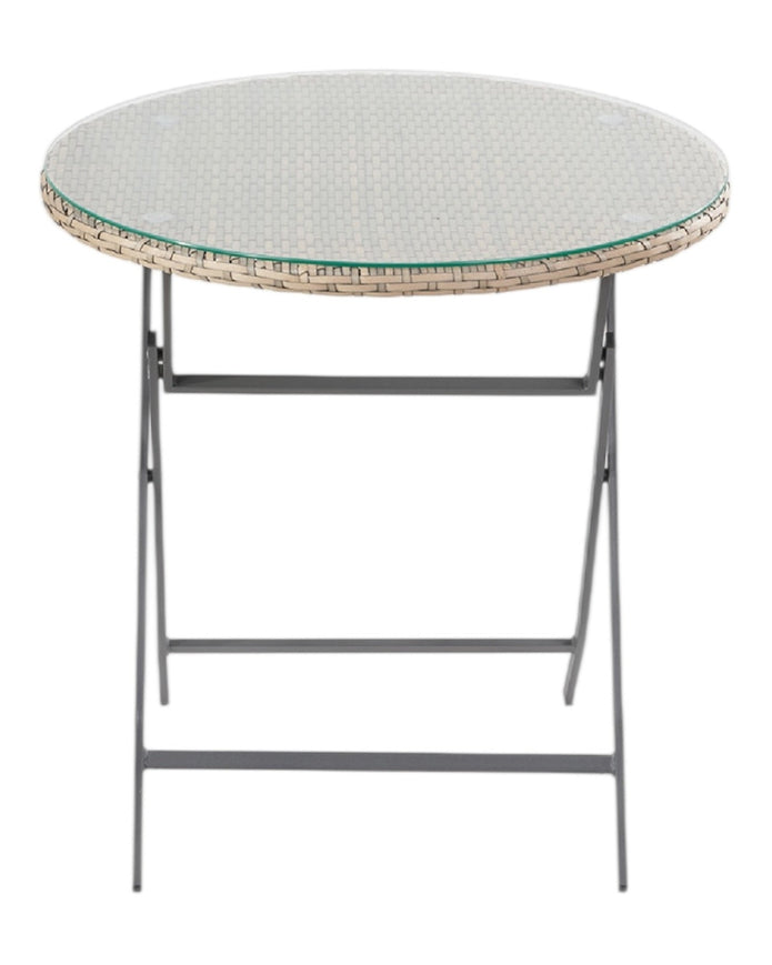Natural rattan bistro garden furniture set by Pacific Lifestyle Ltd, includes a chair and table for outdoor use.
