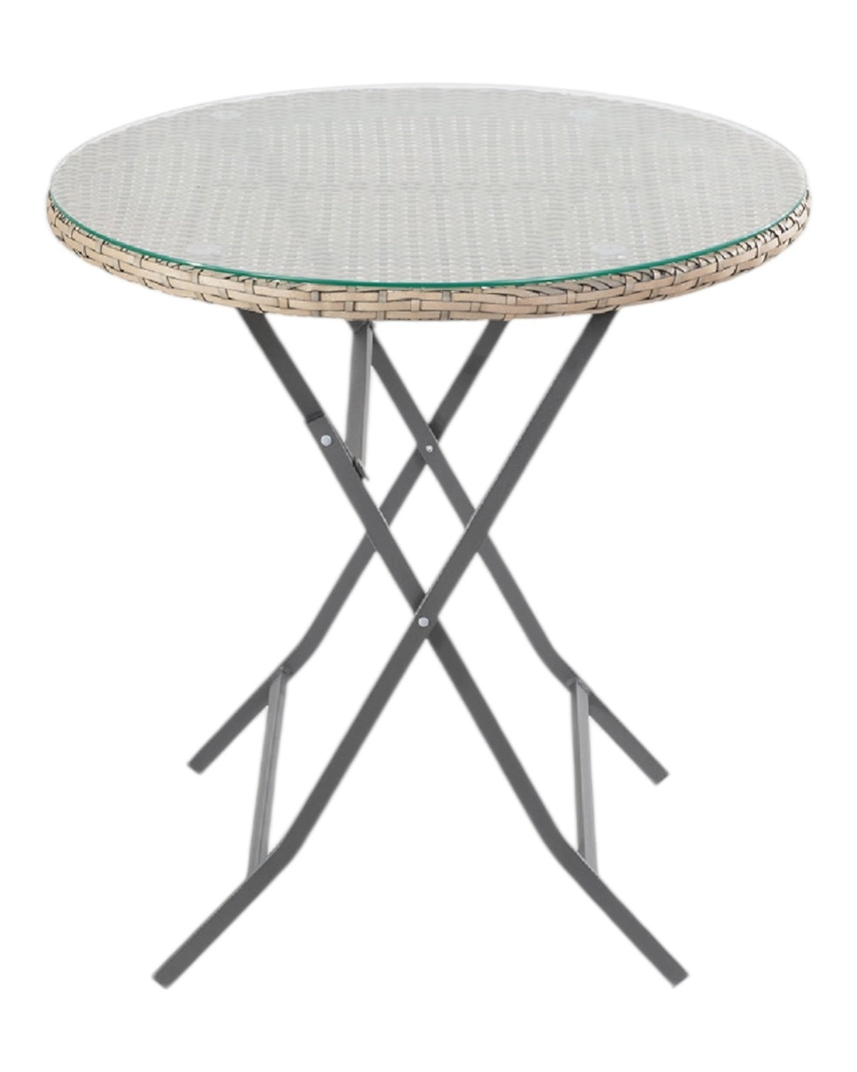 Rattan bistro garden furniture set with chair and table in natural finish, designed for outdoor patio or garden use.