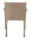 Natural rattan bistro garden furniture set with chairs and table by Pacific Lifestyle Ltd, suitable for outdoor patio use.