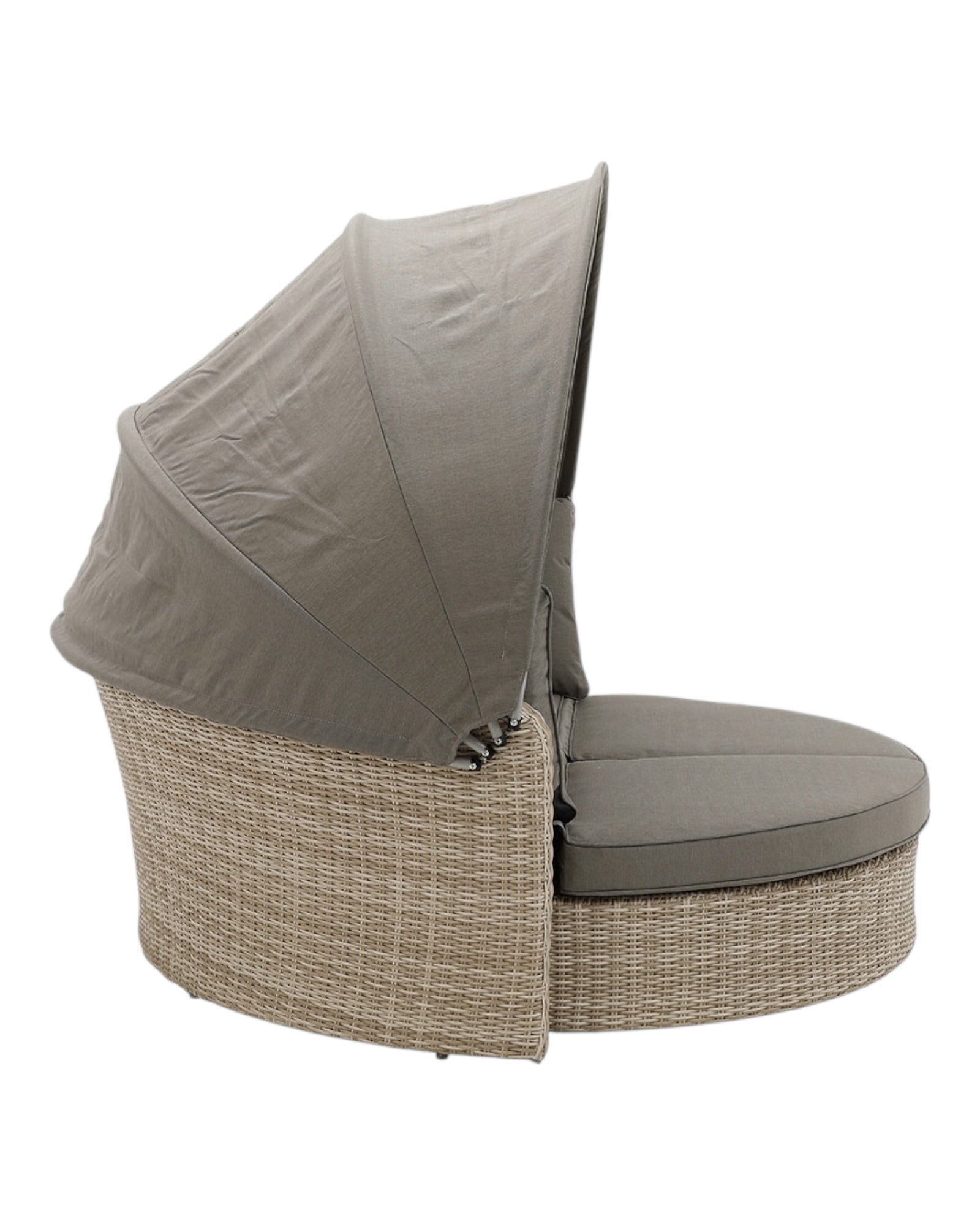 Natural rattan day bed garden furniture set by Pacific Lifestyle Ltd, featuring a comfortable outdoor lounging area.