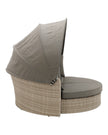 Natural rattan day bed garden furniture set by Pacific Lifestyle Ltd, featuring a comfortable outdoor lounging area.