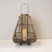 Medium Bamboo Lantern with LED Candle