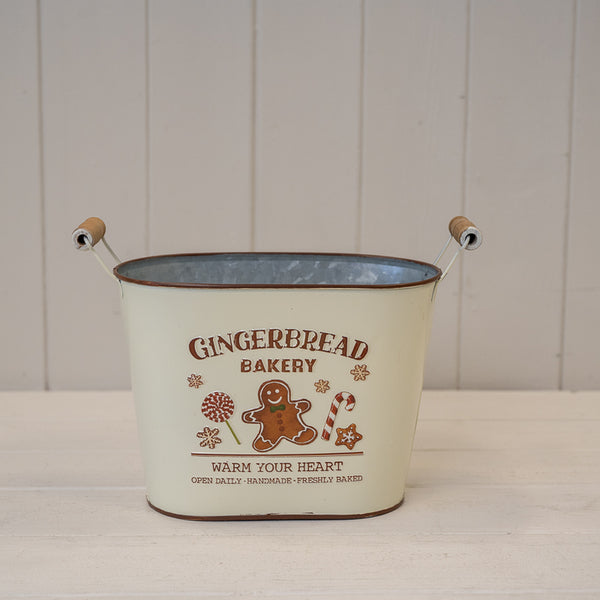 Gingerbread Bakery Oval Planter