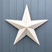 White Metal star decorations