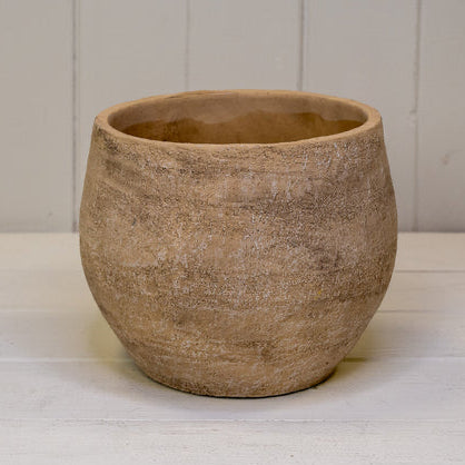 Terracotta Effect Stone Planter Pot
