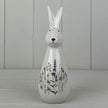 Satchville Tall Meadow Rabbit spring figurine with detailed textured fur, standing upright with a gentle, natural expression.