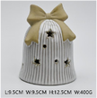 LED Ceramic Christmas Bell with Bow